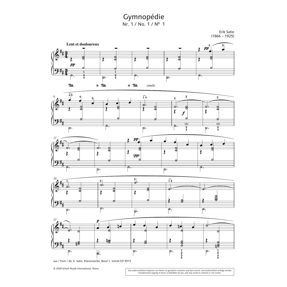 Gymnopédie No.1