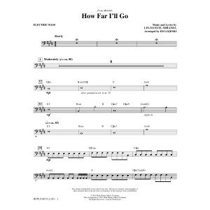 How Far I'll Go (from Moana) (arr. Ed Lojeski) - Electric Bass