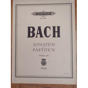 Partitura para violín solo - Sonatas y partitas de Bach