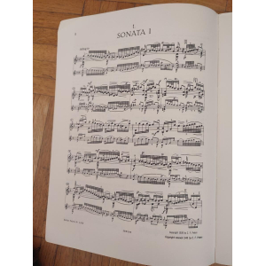 Partitura para violín solo - Sonatas y partitas de Bach