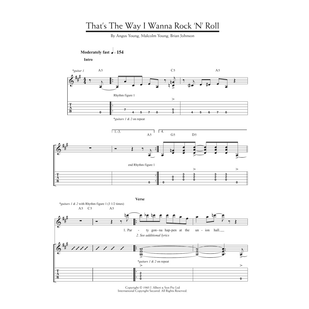 That's The Way I Wanna Rock 'n' Roll