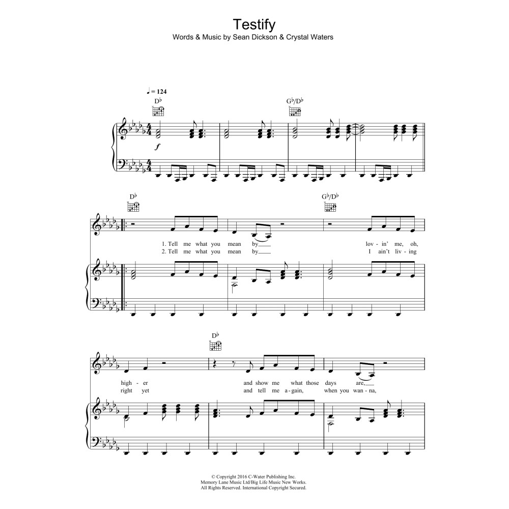 Testify (featuring Crystal Waters)