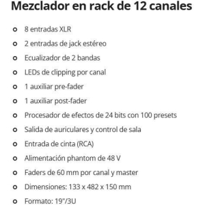 Behringer RX1202FX + étui