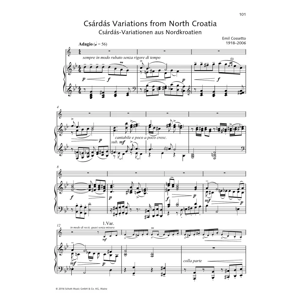 Csárdás Variations from North Croatia