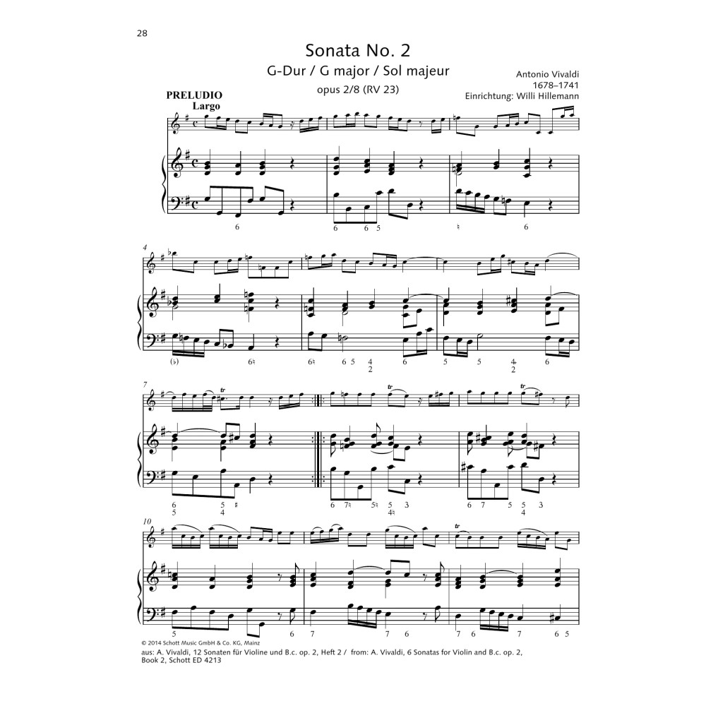 Sonata No. 2 G major