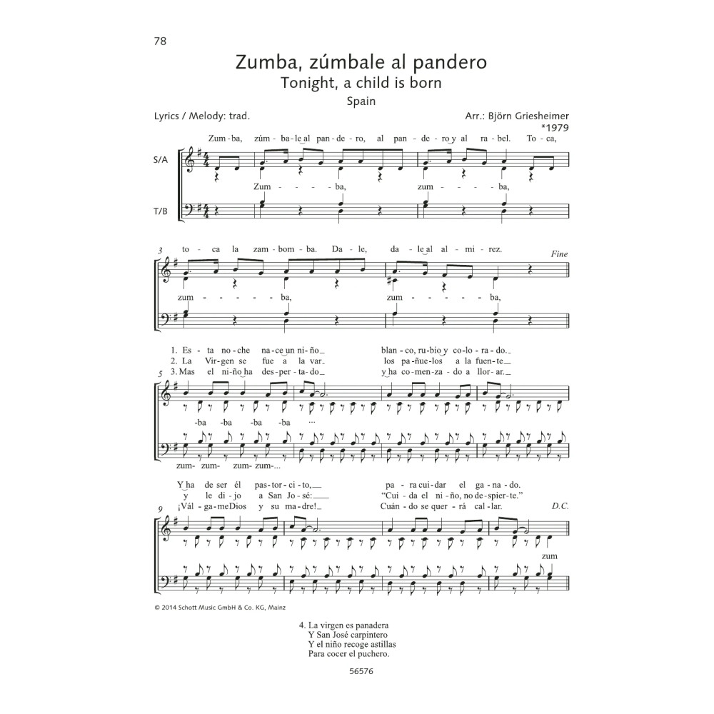 Zumba, zumbale al pandero