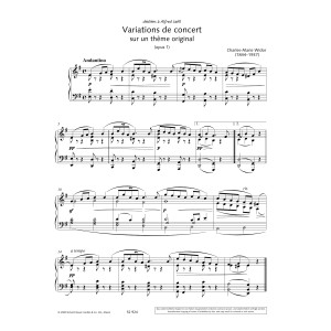 Variations de concert sur un thême original