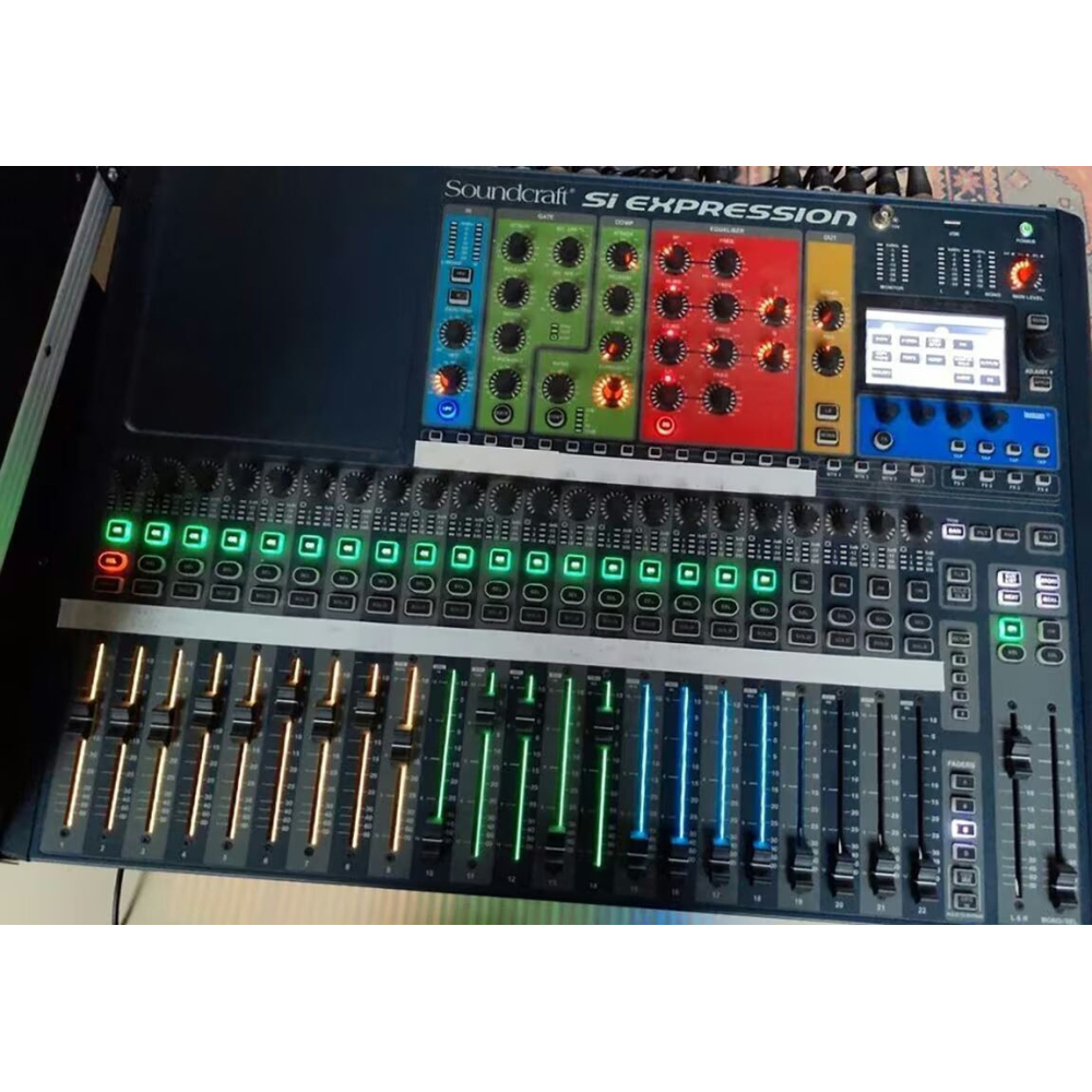 Soundcraft si expression 2 - mesa de mezclas 24v + flight