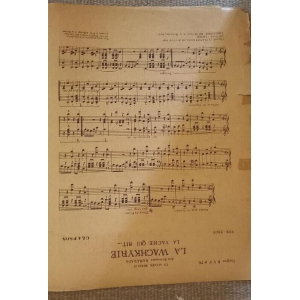 Partition pour piano originale de 1919