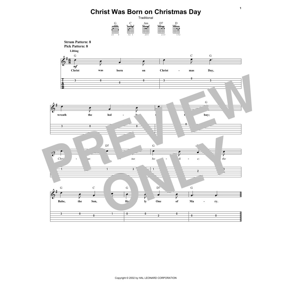 Christ Was Born On Christmas Day