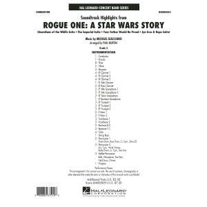 Rogue One: A Star Wars Story - Conductor Score (Full Score)