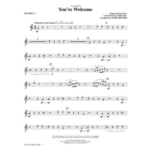 You're Welcome (from Moana) (arr. Mark Brymer) - Trumpet 2