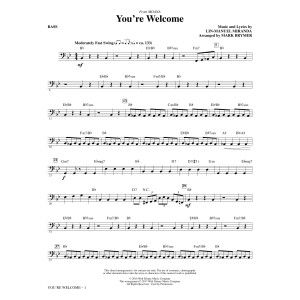 You're Welcome (from Moana) (arr. Mark Brymer) - Bass