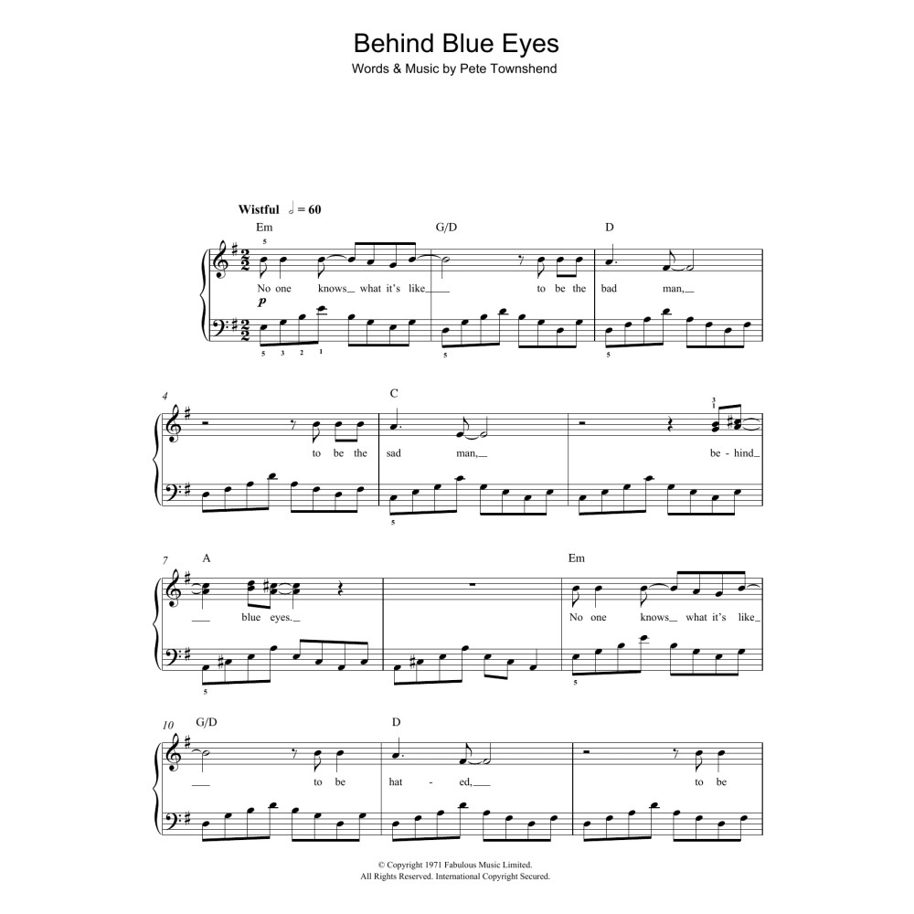 Behind Blue Eyes