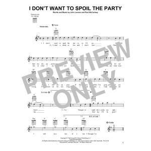 I Don't Want To Spoil The Party