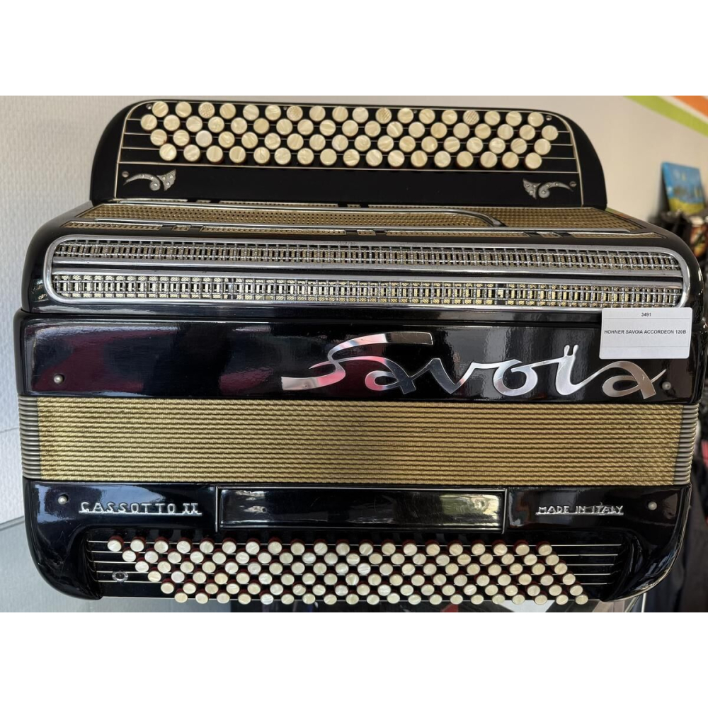 Hohner Savoia Cassoto II - Akkordeon 4 Reihen - 120 Bässe