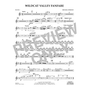 Wildcat Valley Fanfare - Flute 1