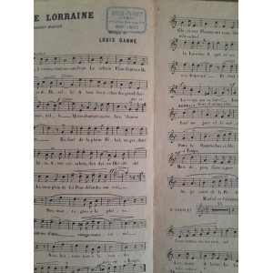 Partition Marche Lorraine Louis Ganne