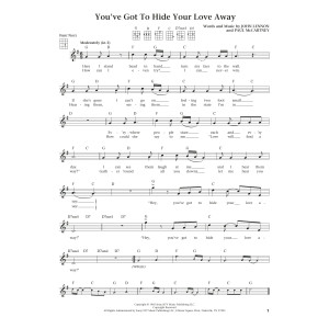 You've Got To Hide Your Love Away (from The Daily Ukulele) (arr. Liz and Jim Beloff)