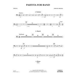 Partita for Band - Timpani