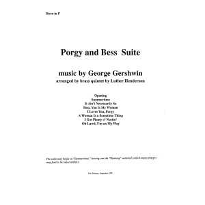 Porgy and Bess Suite - Horn in F
