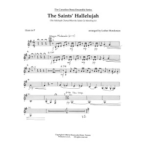The Saints' Hallelujah - Horn in F