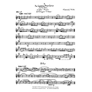 Suite from Water Music - Horn in F