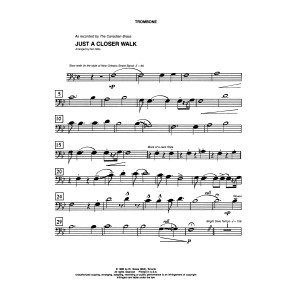 Just A Closer Walk With Thee - Trombone (B.C.)