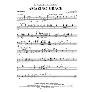 Amazing Grace - Trombone (B.C.)