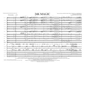 24K Magic - Full Score