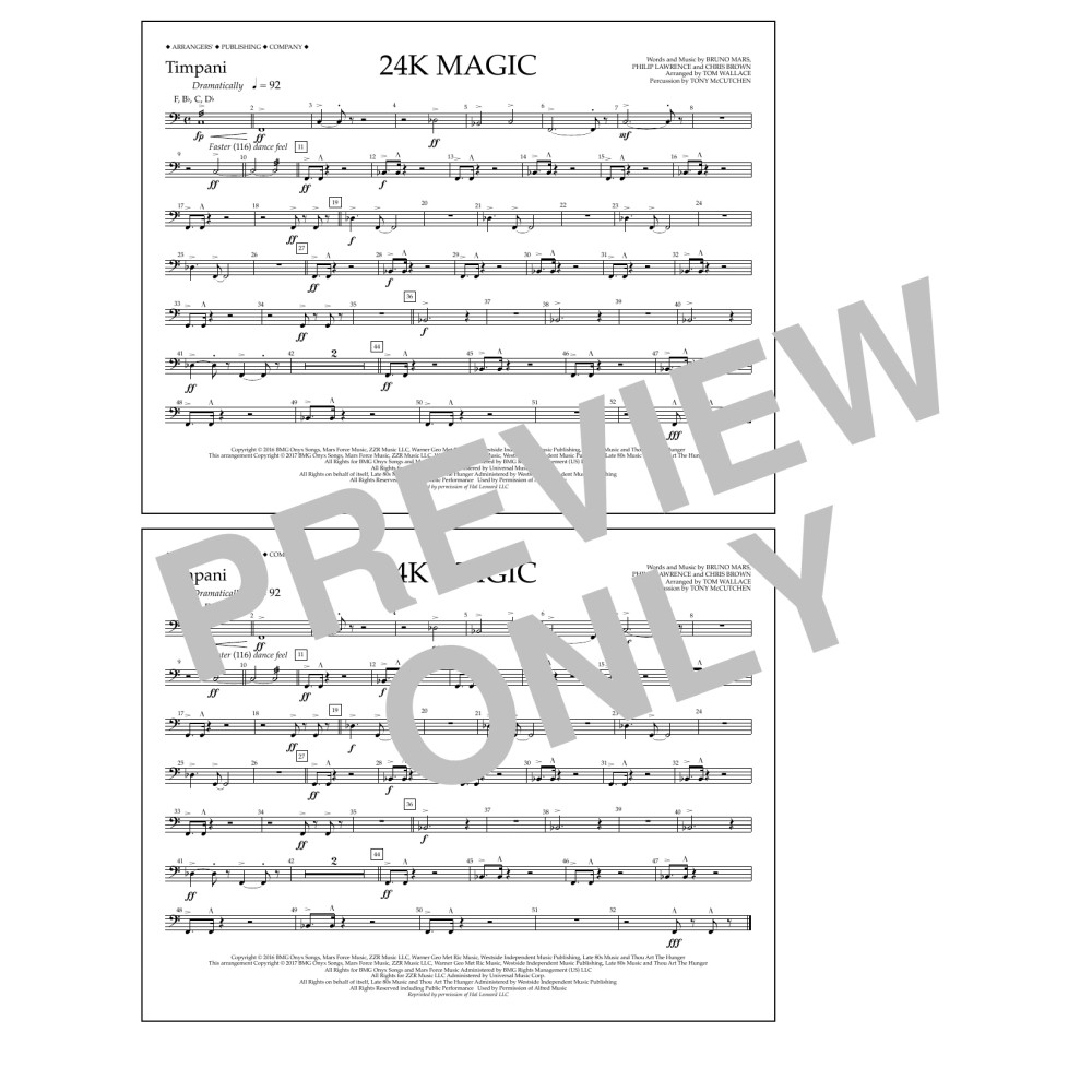 24K Magic - Timpani