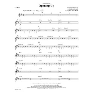 Opening Up (from Waitress The Musical) (arr. Mac Huff) - Guitar