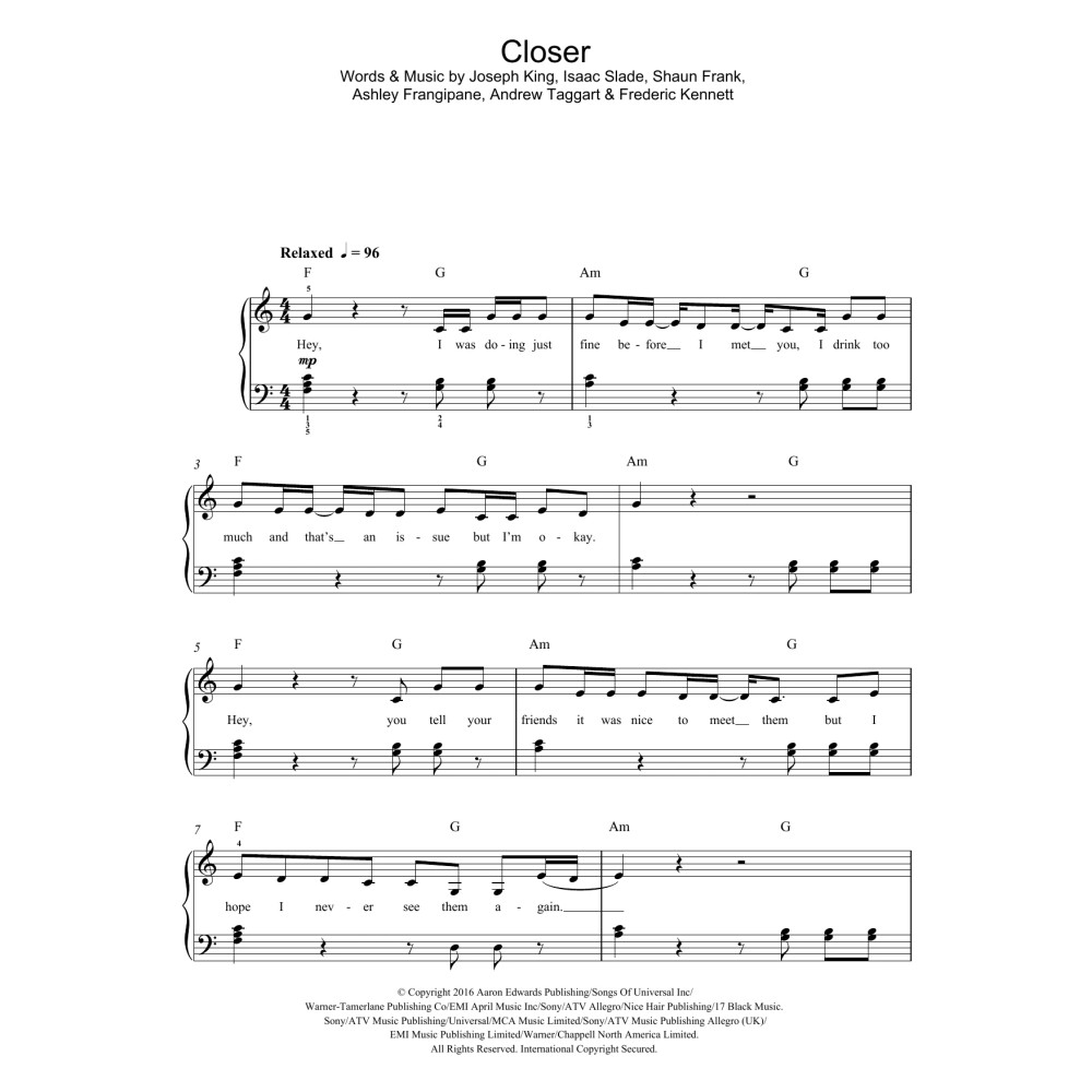 Closer (featuring Halsey)