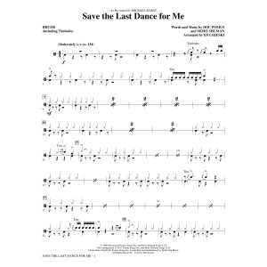 Save the Last Dance for Me (arr. Ed Lojeski) - Drums/Timbales
