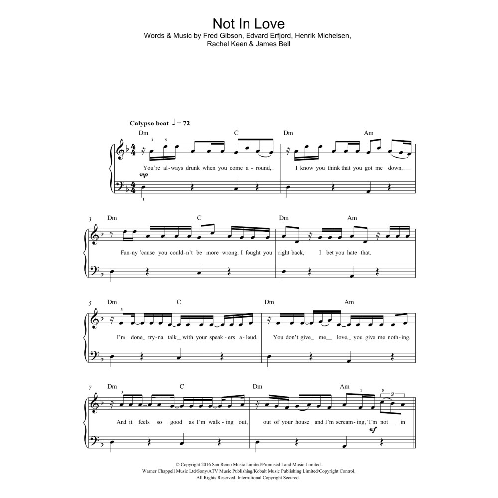 Not In Love (featuring Kent Jones)