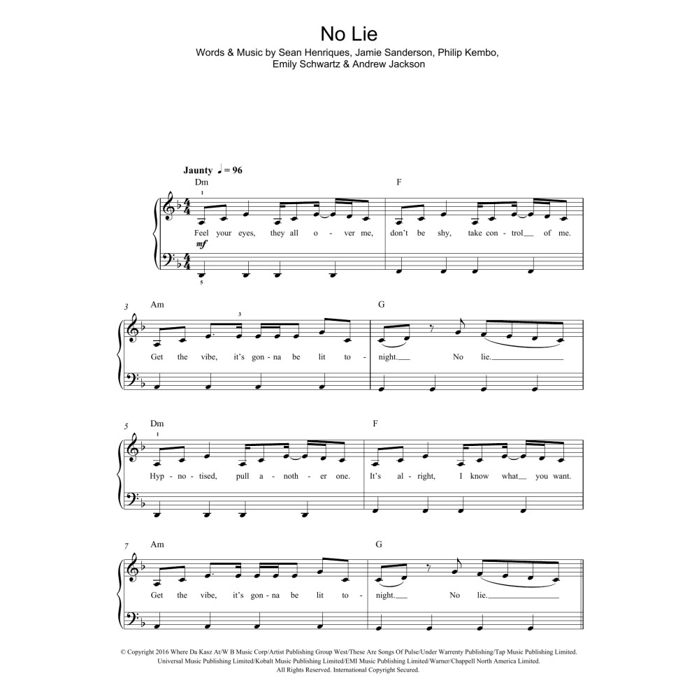 No Lie (featuring Dua Lipa)
