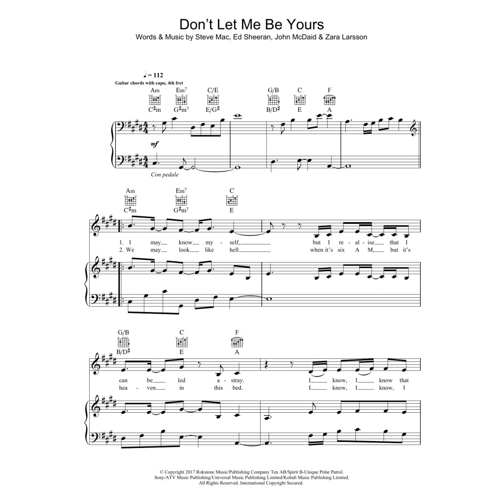 Don't Let Me Be Yours