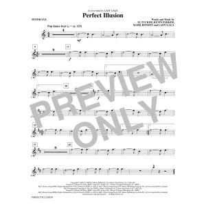 Perfect Illusion - Tenor Saxophone