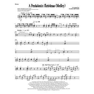 A Pentatonix Christmas (Medley) (arr. Mark Brymer) - Drums