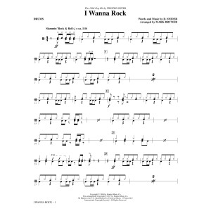I Wanna Rock - Drums
