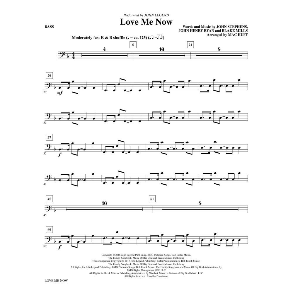 Love Me Now - Bass