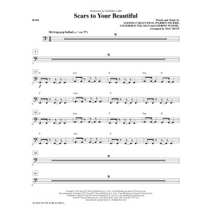 Scars to Your Beautiful (arr. Mac Huff) - Bass