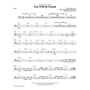 You Will Be Found (from Dear Evan Hansen) (arr. Mac Huff) - Bass