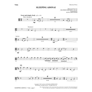 Sleeping Adonai - Viola
