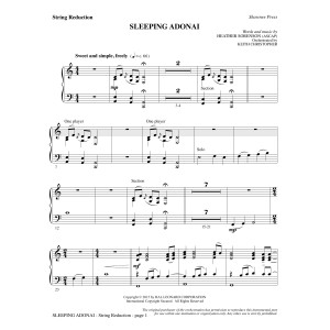 Sleeping Adonai - Keyboard String Reduction
