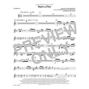 Start a Fire - Tenor Saxophone
