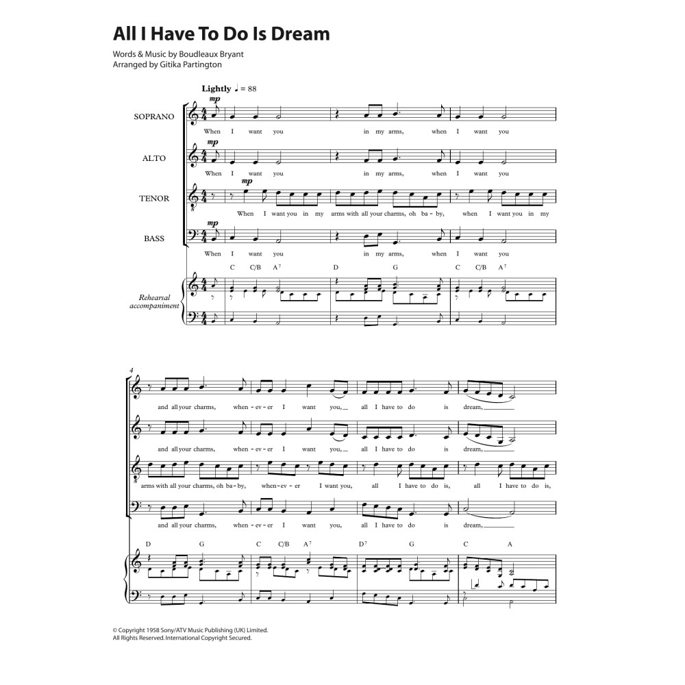 All I Have To Do Is Dream (arr. Gitika Partington)