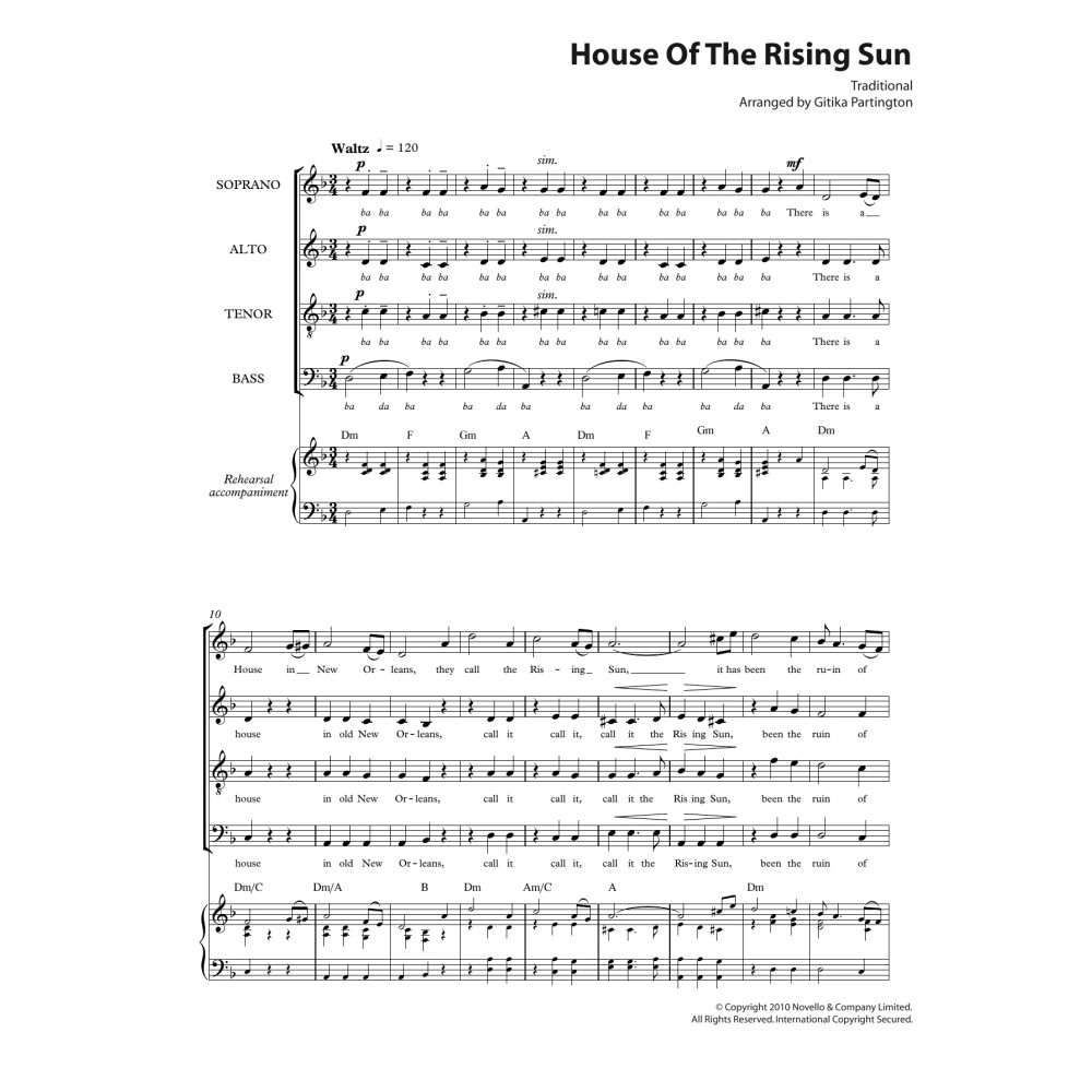 House Of The Rising Sun (arr. Gitika Partington)