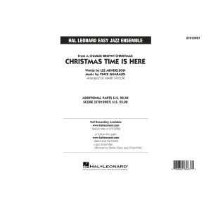 Christmas Time Is Here - Conductor Score (Full Score)