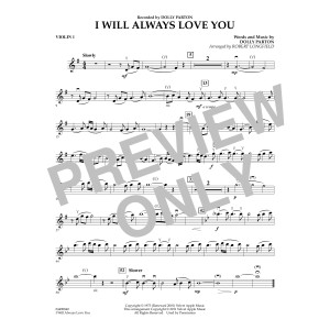 I Will Always Love You - Violin 1
